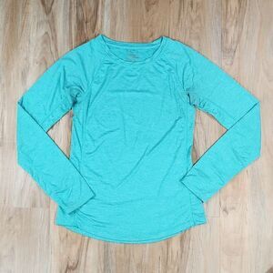 🔹️Reva Turquoise Athletic Long Sleeve Top Medium